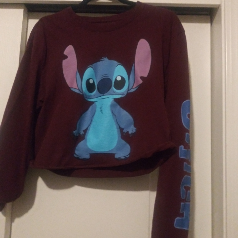 Maroon Stitch long sleeve shirt